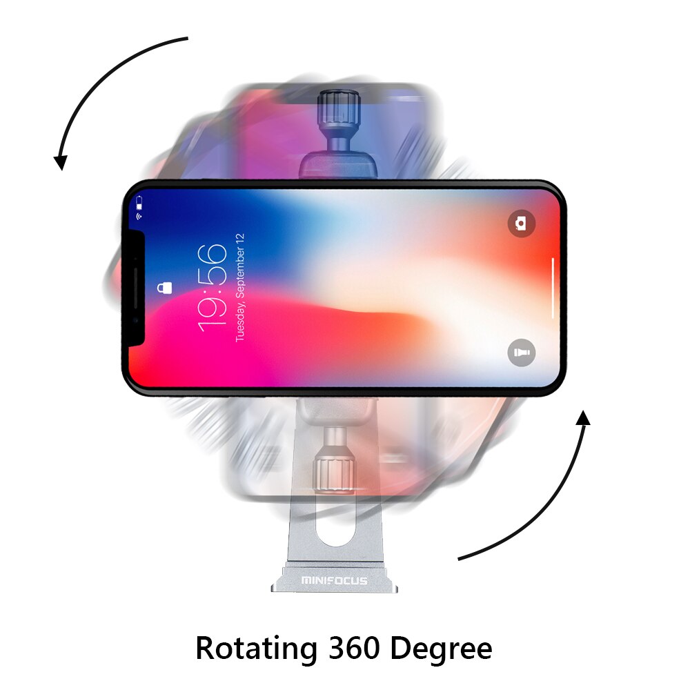 Uchwyt na telefon komórkowy statyw przechylenie adapter robić montażu uchwyt na telefon komórkowy Arca płytka szybki uwolnienie 360 stopni obrót smartfon podstawka biurowa metalowe