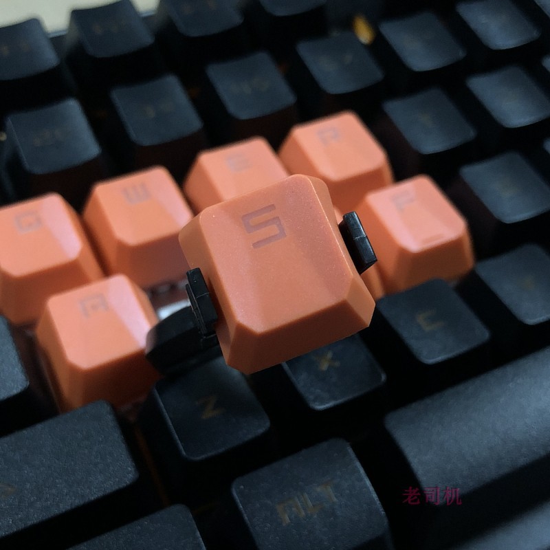 8 keys/set ABS QWERASDF key caps mechanical keyboard anti-skid backlit keycaps with free key cap puller