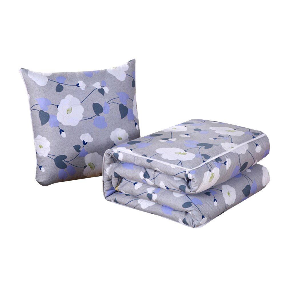 2 in 1 slaapdeken zachte comfortabele opvouwbare deken kussen quilt met rugkussen huisdecoratie bj: 6