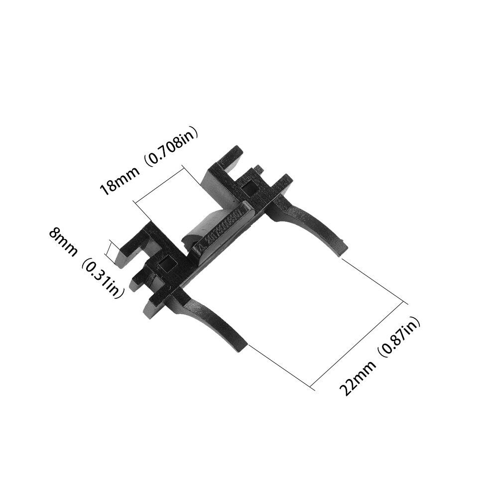 Yunpicar  h7 led forlygte pære ratainers adapter klip til freelander discovery/fiat 500 ford focus nærlys (pakke  of 2)
