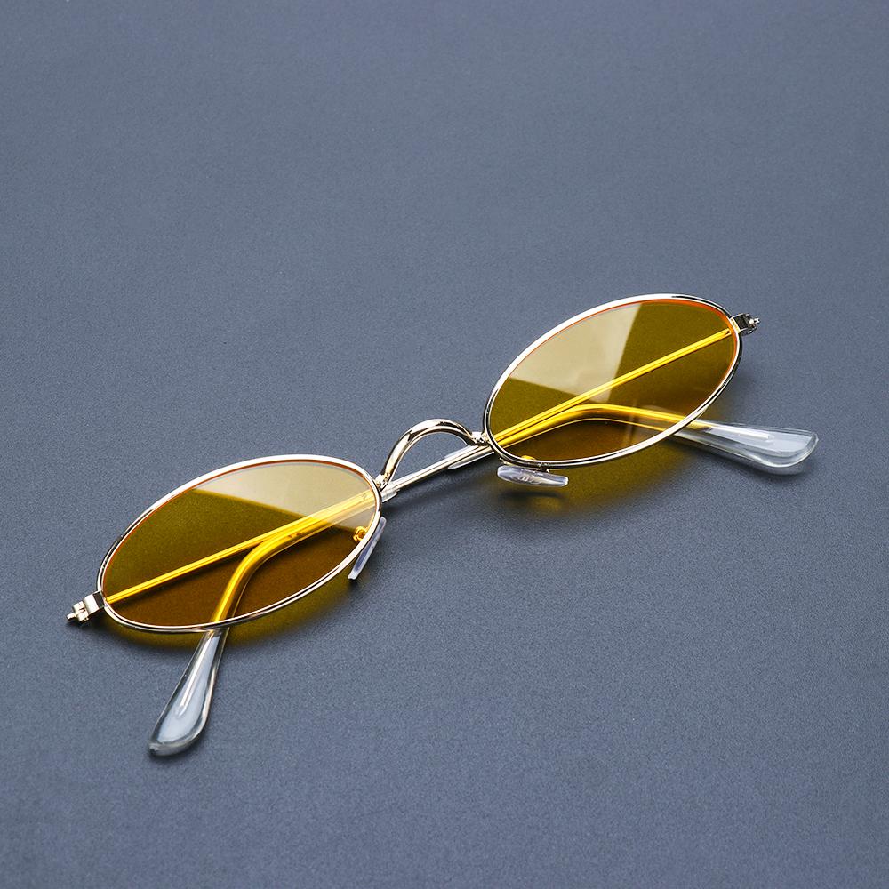 Rétro petites lunettes de soleil ovales Vintage nuances lunettes de soleil pour hommes femmes lunettes de lunettes rétro
