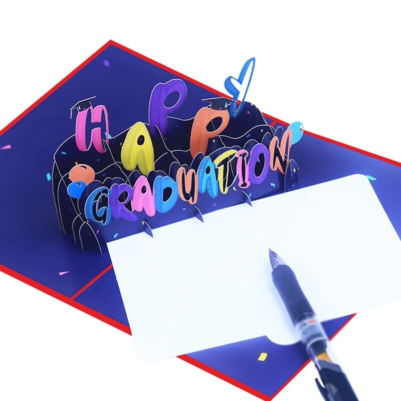 Iconikal Pop Up 3D Graduation Greeting Card With Envelope (Sky's...
