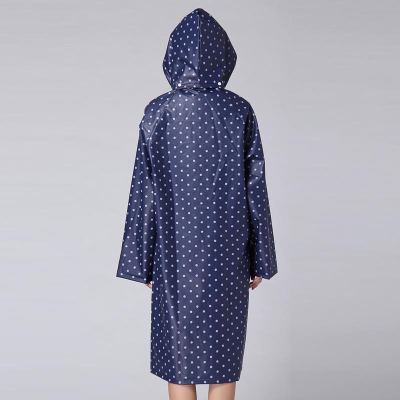Polka Dots Long Raincoat Poncho Impermeable Women Waterproof Outdoor Tour Rain Ponchos Coat Bike Female Chubasquero Mujer