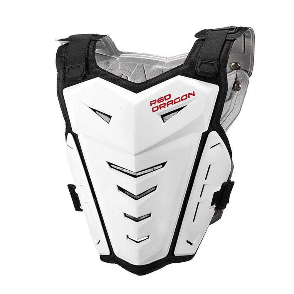 Motorcycle Armor Jacket Men Sleeveless Armor Vest Outdoor Motorcross RC Chest Protective Sport Gear Guard Motorcycle Accessories: White