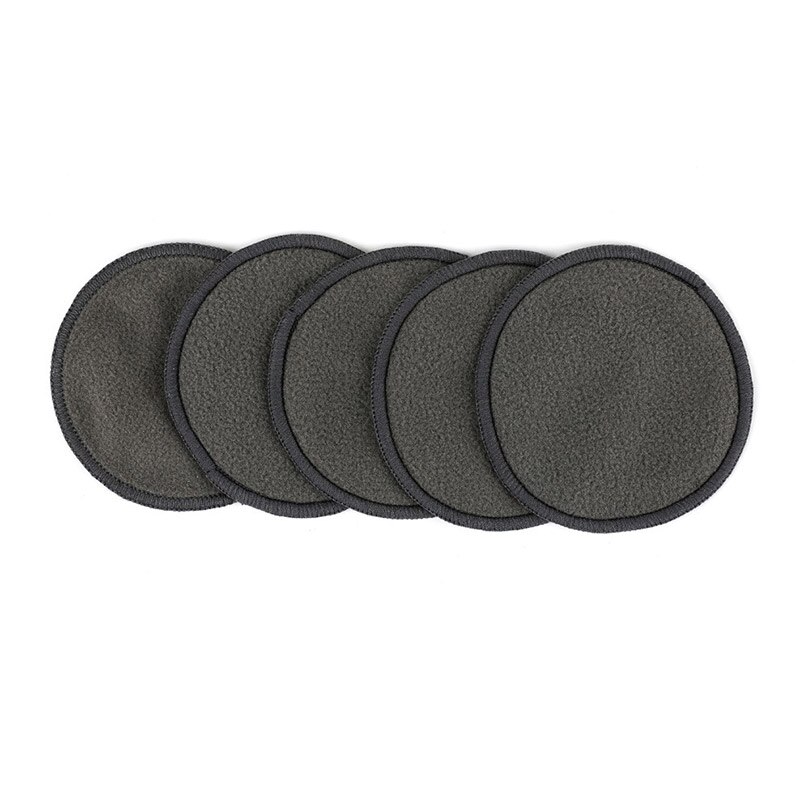 16pcs Reusable Makeup Removal Pad Bamboo Charcoal Cleansing Cotton Pad with Storage Bag EY669