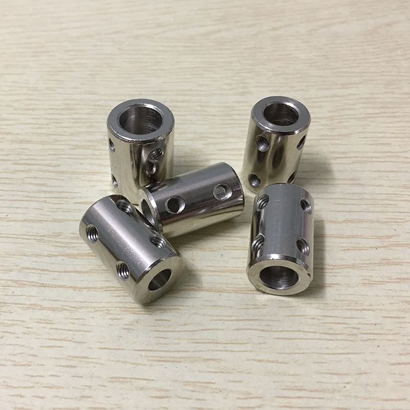 Stainless steel coupling DIY motor motor parts 4/5/6/8/10mm inner diameter connecting shaft motor shaft extender