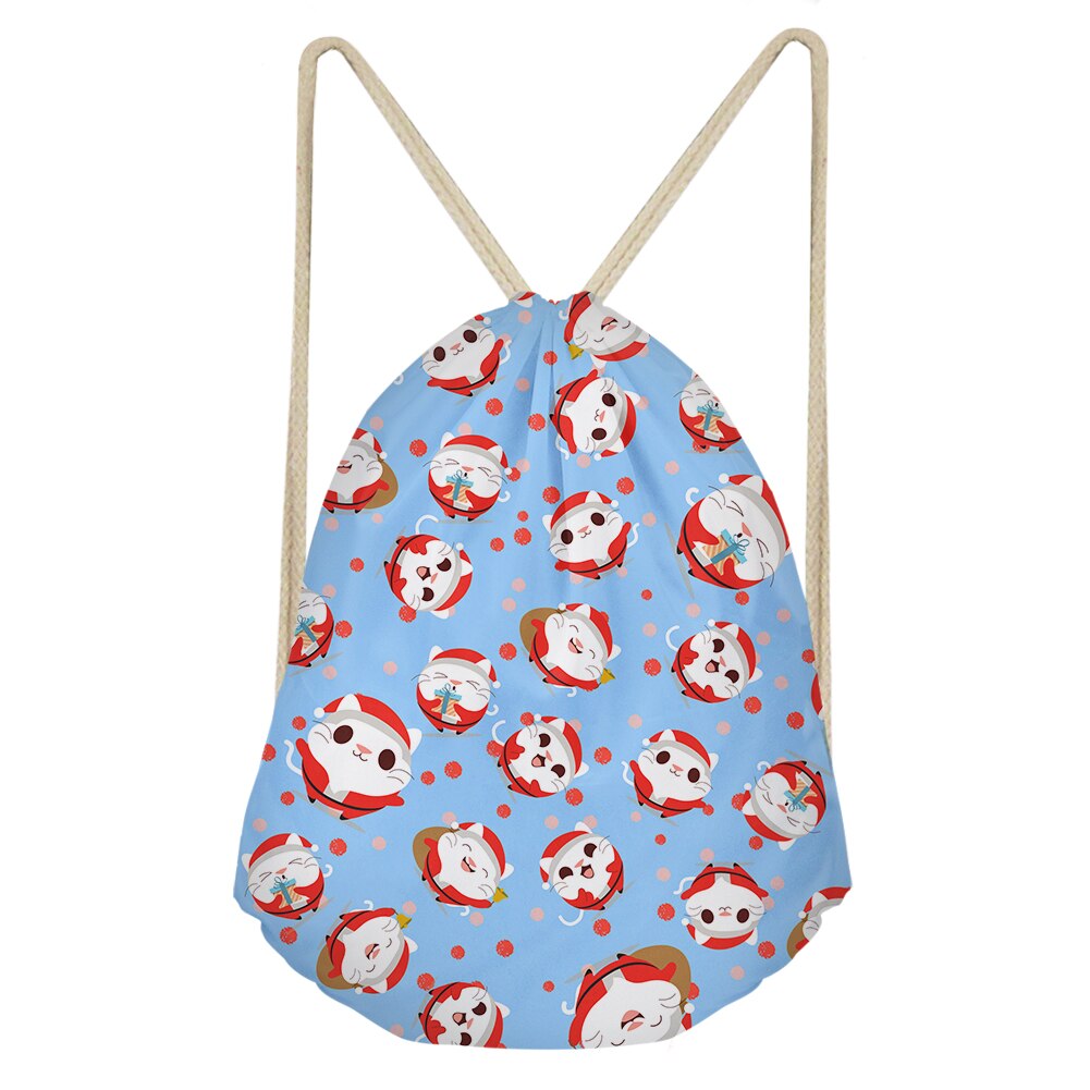 Kerstmis Kat Jaar Tasje Bag Voor Partij Decoratie Voor Eerste Verjaardag Meisje Party Kids Gunst Mochila niños: HS02032Z3