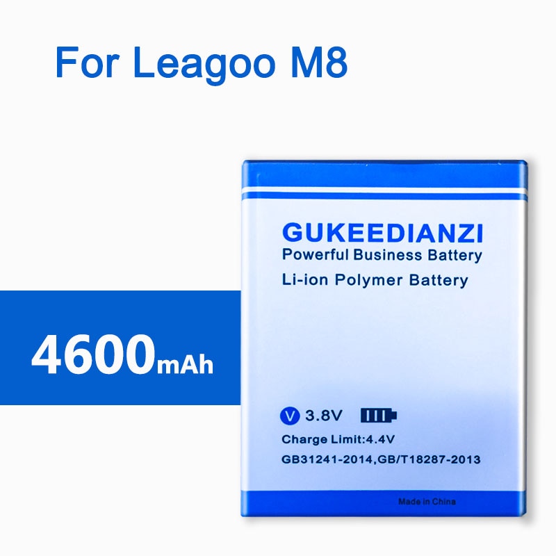 GUKEEDIANZI 4600mAh Rechargeable Li-polymer Battery BT-572P For Leagoo M8 Replacement Safe Stable Mobile Phone Battery
