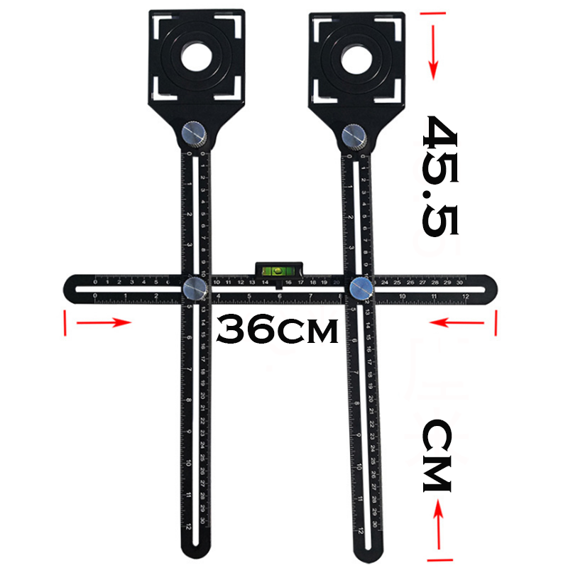 Ceramic Tile Hole Locator Tile Height Adjuster Universal Adjustable Mud Tile Glass Fixed Punch Multi-Functional Tiling Tool
