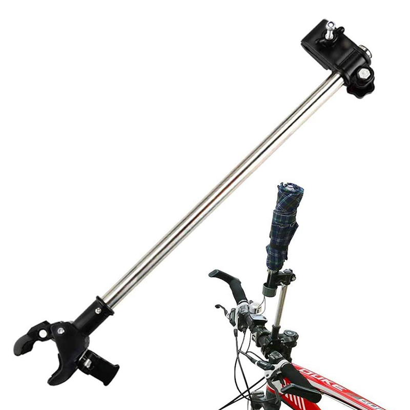 Soporte de barra de paraguas para silla de cochecito de bicicleta, soporte de montaje para cochecito, silla de ruedas, conector de paraguas, herramienta de equipo de lluvia para exteriores