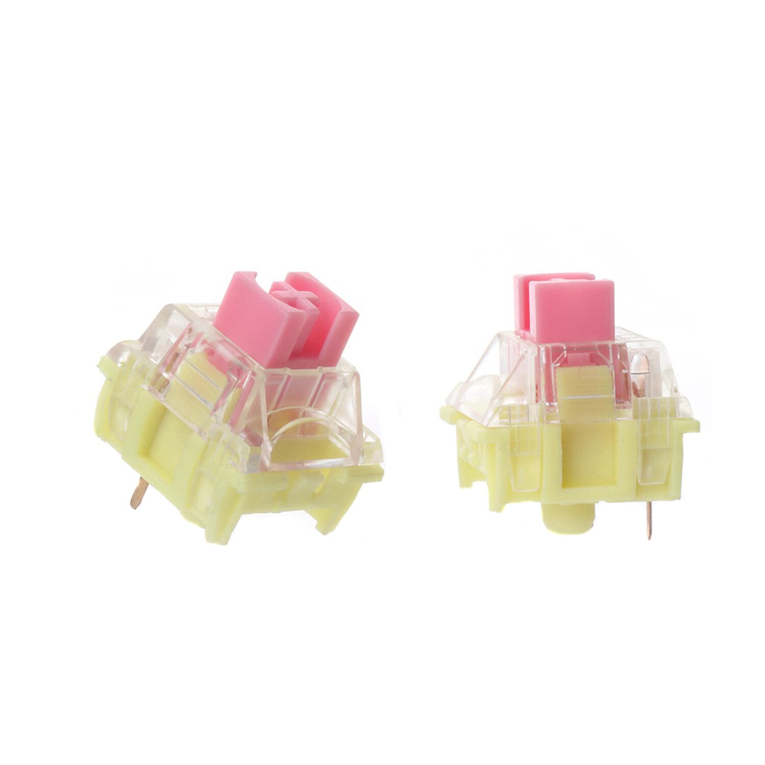 10 Pcs TTC Gold Pink Switch | Linear Switch 37g 3 Pin SMD RGB | Waterproof Dustproof Cover | For MX Mechanical Keyboards DIY