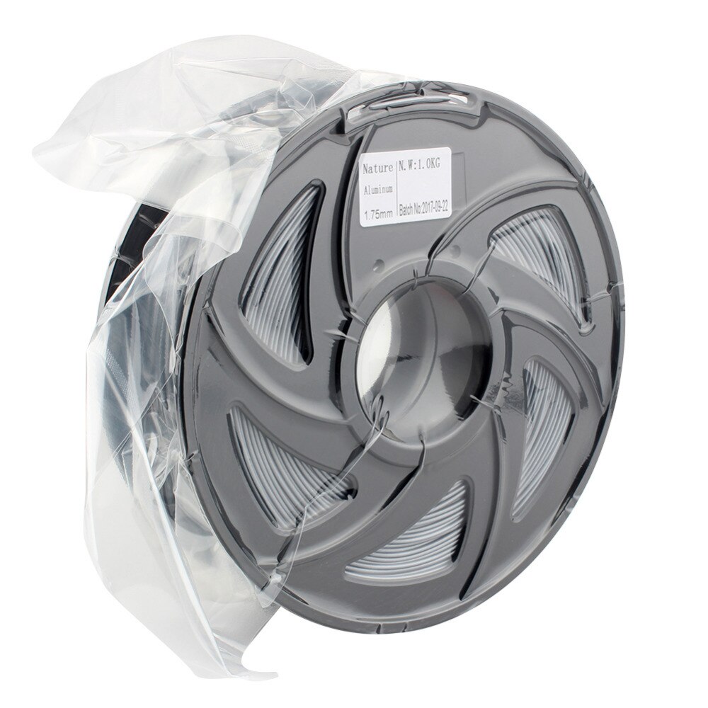 CREOZONE Premium 3D Printer Filament Metal Series Aluminum PLA Filament 1.75mm 1kg Spool for Prusa i3 RagRap