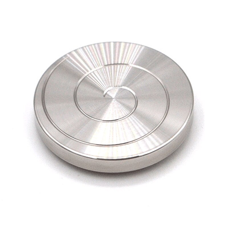 Mode Kinetische Desktop Speelgoed Koper/Aluminium Decompressie Hypnose Rotary Gyro Volwassen Vingertop Speelgoed Kinderen Speelgoed: Silver-A