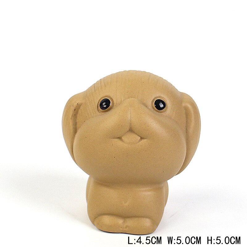 Ceramic tea pets cute puppy decorations Figurines tea ceremony tea play micro landscape matching