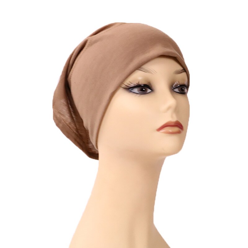 Bonnet Tube Hijab pour femmes, chapeau de chimiothérapie, couvre-tête en coton, intérieur, musulman, indien