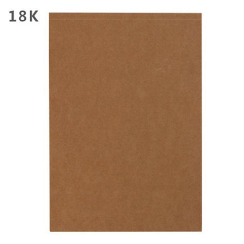 Pure Color Kraft Paper Sketchbook Schoolchildren Stationery Glue Up Draft Notebook Thick Notepad Sketchbook: Type 7