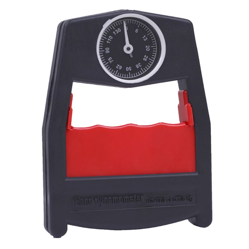 Hand Dynamometer Grip Power Strength Meter Force Measurement Tool 130kg/287lbs Capacity Force Gauge Ergonomic Measurement: Red