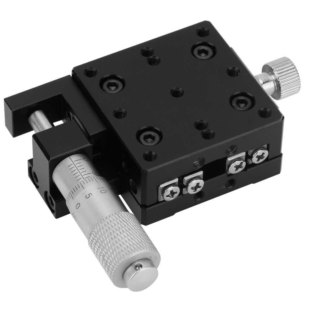 SEMX40-AS X Linear Sliding Track Micrometer Manual Fine-tuning Roller Precision Linear Stages 40*40mm Linear Slide