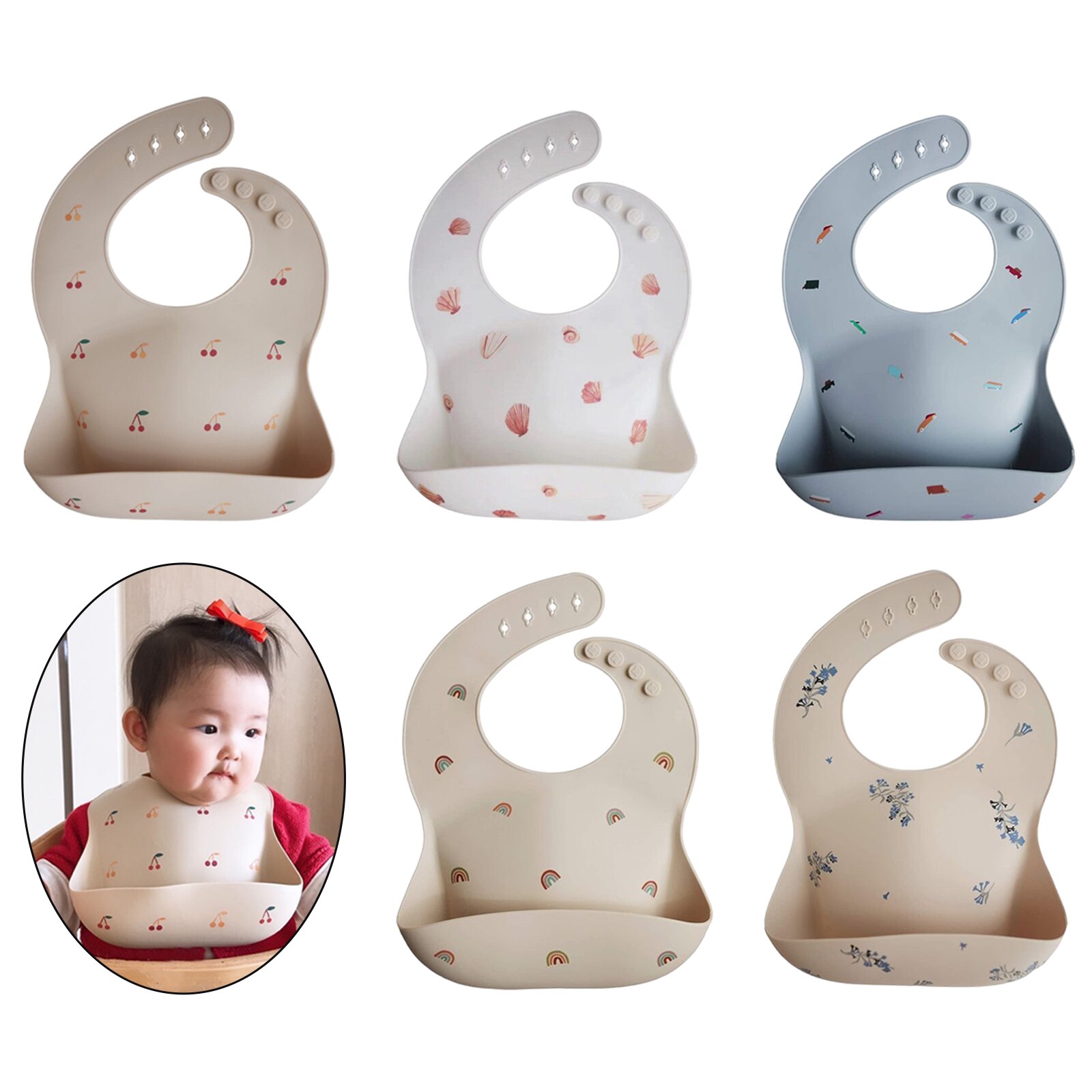 Zachte Siliconen Baby Meisje Jongen Bib Voeden Verstelbare Kids Kinderen Bib Veeg Schoon Bpa Gratis
