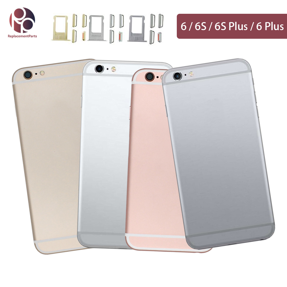 Terug Behuizing Voor Iphone 6G / 6S / 6 Plus / 6S Plus Batterij Achterdeur Cover midden Frame Chassis Body + Imei Vervanging