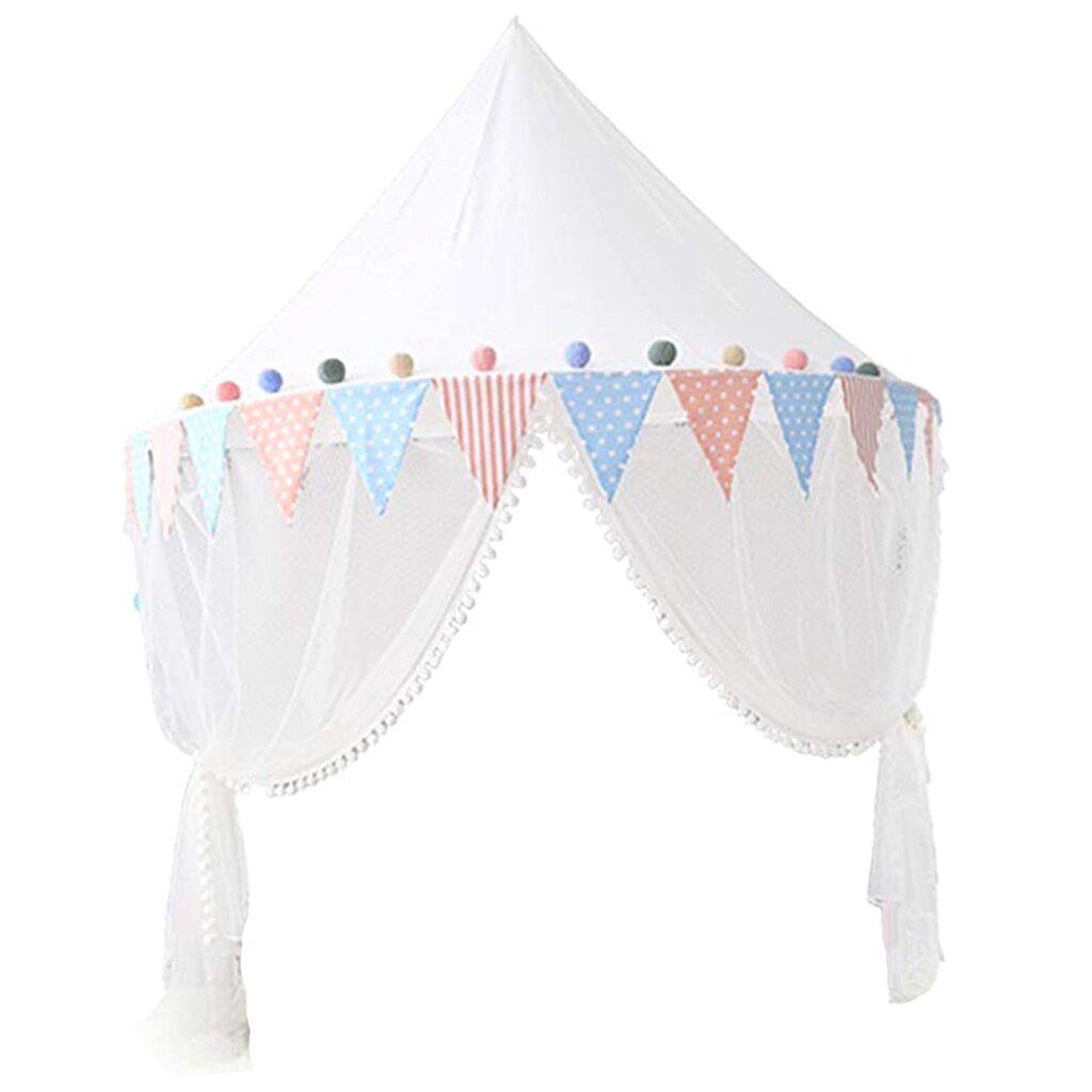Kids Bed Canopy With Mosquito Netting Hanging Play Tent Reading Corner - Small 43inch X 20inch