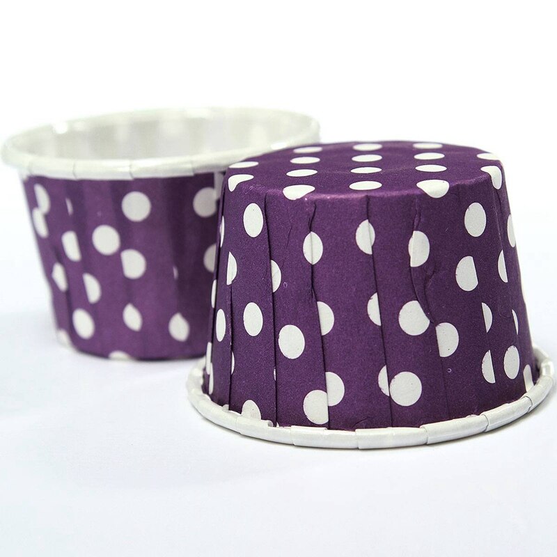 200X Cupcake Wrapper Paper Cake Case Baking Cups Liner Muffin, Purple &amp; Pink