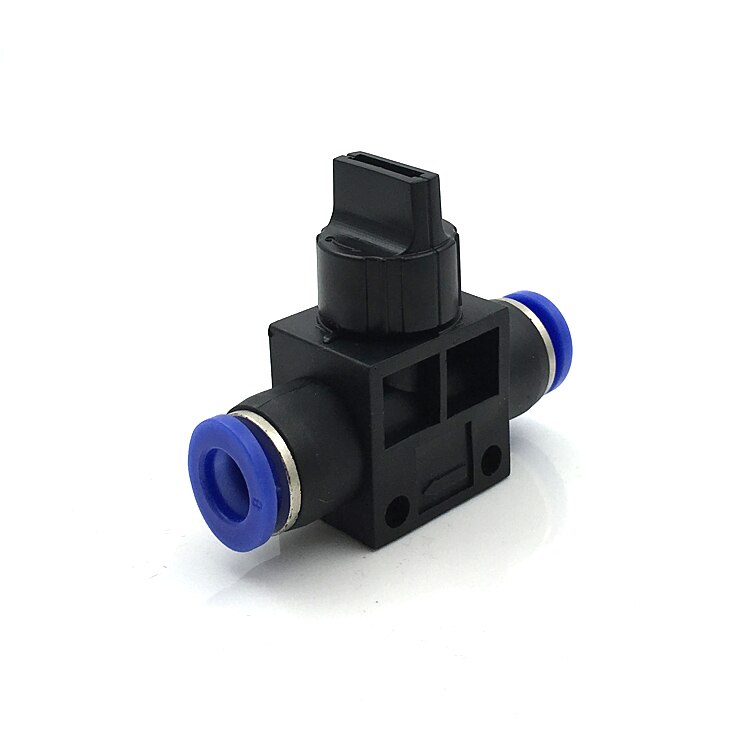 HVFF Pneumatische Hand Valve Quick Push in Connector Air Tube Slang OD 4mm 6mm 8mm 10mm 12mm Air Flow Control Regulator