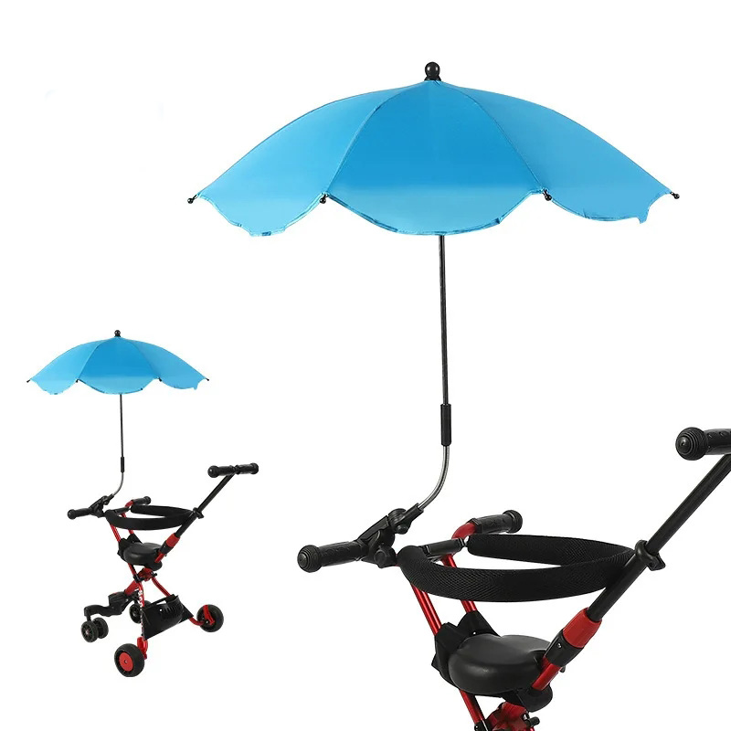 Universele babyparasol Kinderwagen Zonnescherm Zonwering Zonnescherm voor kinderwagens Waterdichte paraplu voor trolley: groen