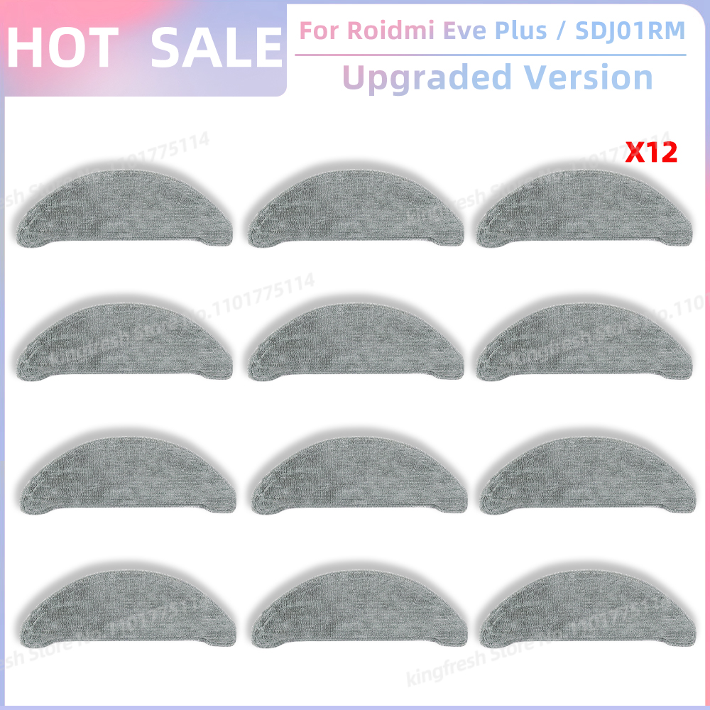 Fit For Roidmi Eve Plus SDJ01RM, XCLEA H30 Plus / H40 Plus Parts Main Roller Side Brush Filter Mop Cloth Bracket Bag Accessories: Dark Grey