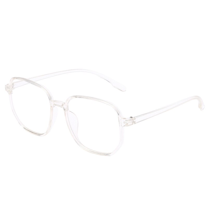 Lunettes octogonales à monture polygonale, monture de lunettes lisse pour hommes et femmes, monture de lunettes en métal clair, rétro: Style-B 4