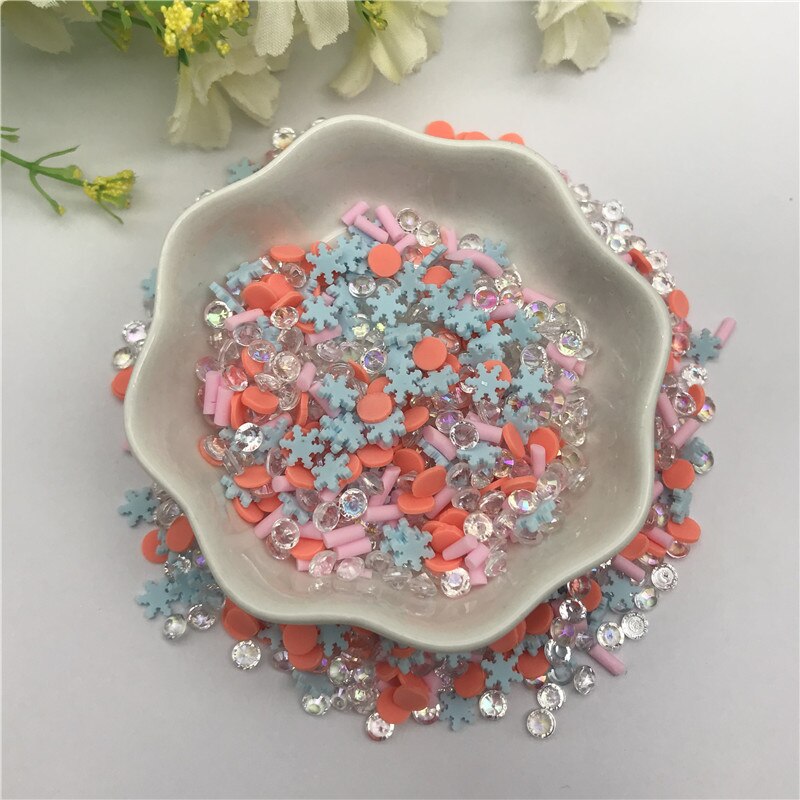 20G Sneeuw Mix Voor Hars Diy Benodigdheden Nagels Art Polymer Clear Clay Accessoires Diy Pailletten Plakboek Shakes Craft