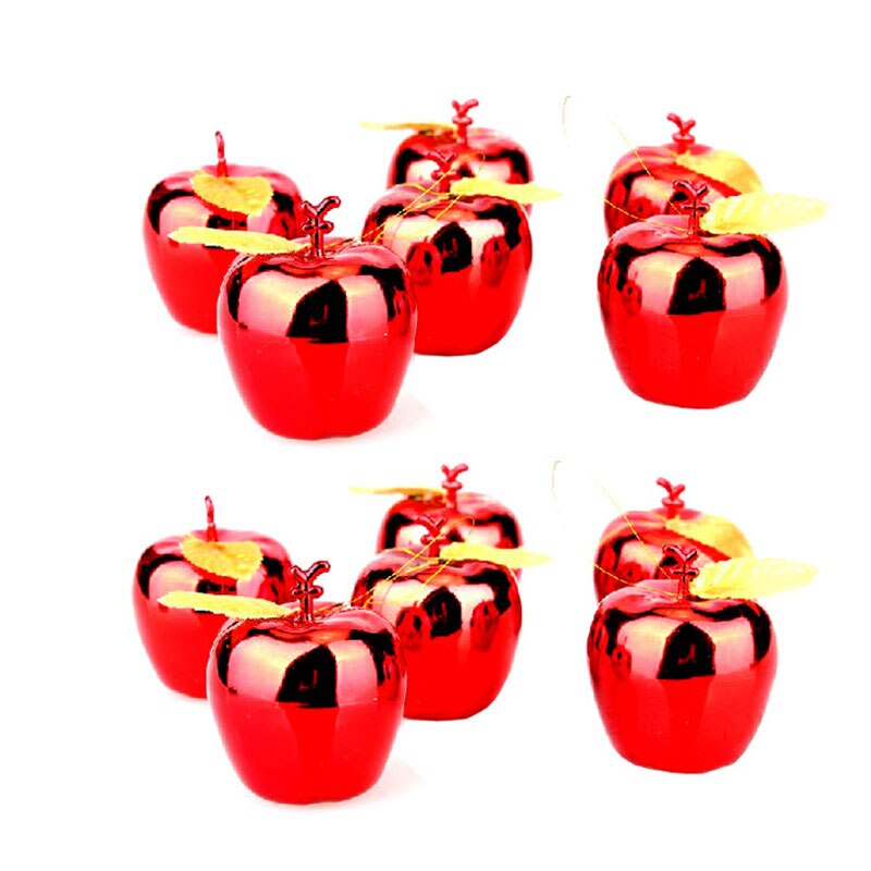 12 stuks/zak appelhangers kerstversiering voor thuis kerstboom feestversieringen festival hangende versiering kerstballen