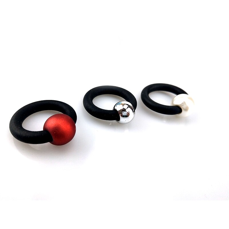 Ukebay Parel Ringen Mode Rubber Sieraden Elasticiteit Ring Vrouwen Lichaam Accessoires Eenvoudige Handgemaakte Sieraden