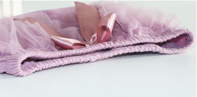 Bombachos para bebés, pantalones cortos de princesa para niñas, con lazo de malla con volantes, bragas y pañal de algodón para niños pequeños