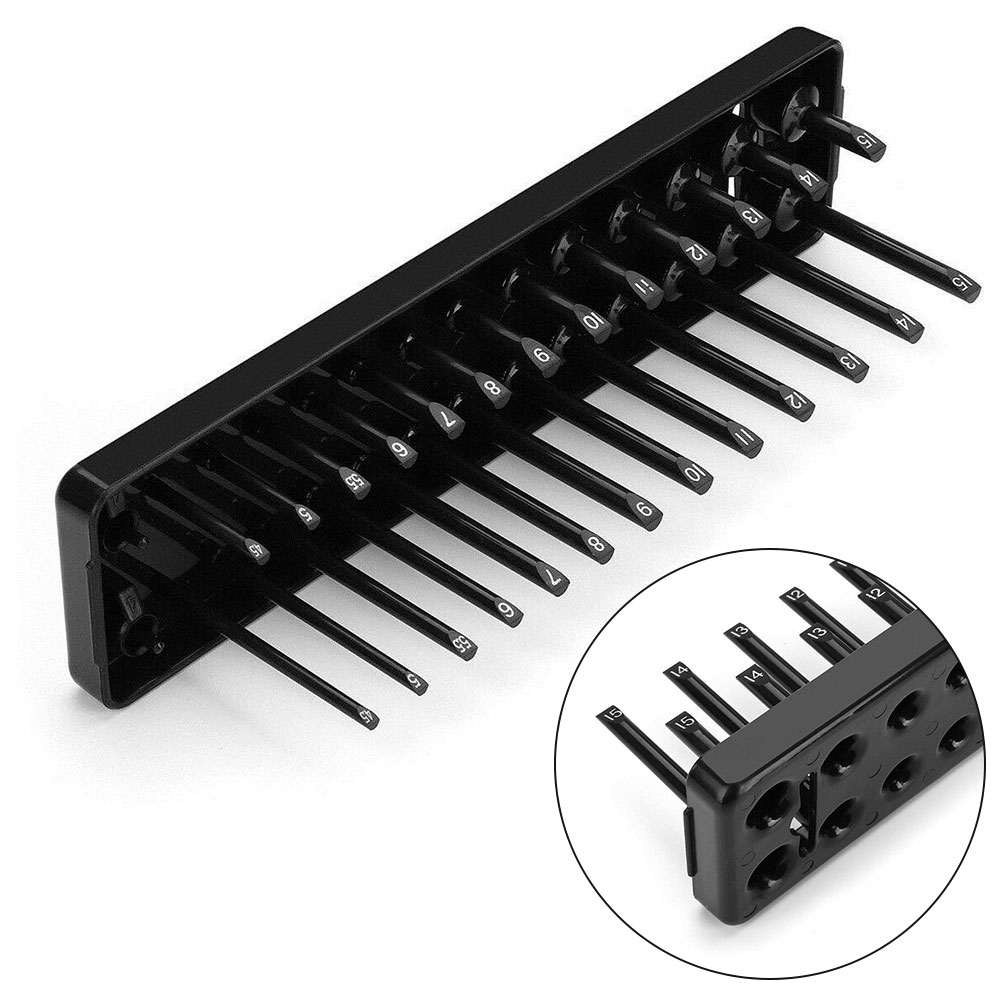 Duurzaam Slot Socket Rack Lade 28 Slots Zwarte Houder Opslag Slot Socket Rack Praktische Plastic Slot Socket Rack Opslag