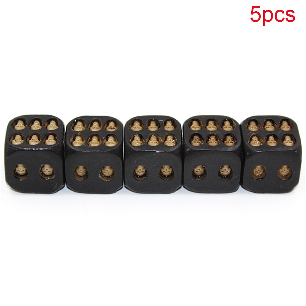 5 Pcs Grinning Bar Accessories Leisure Toys Board Game Entertainment Poker Resin Skull Dice Party Vintage Devil Gambling Cube