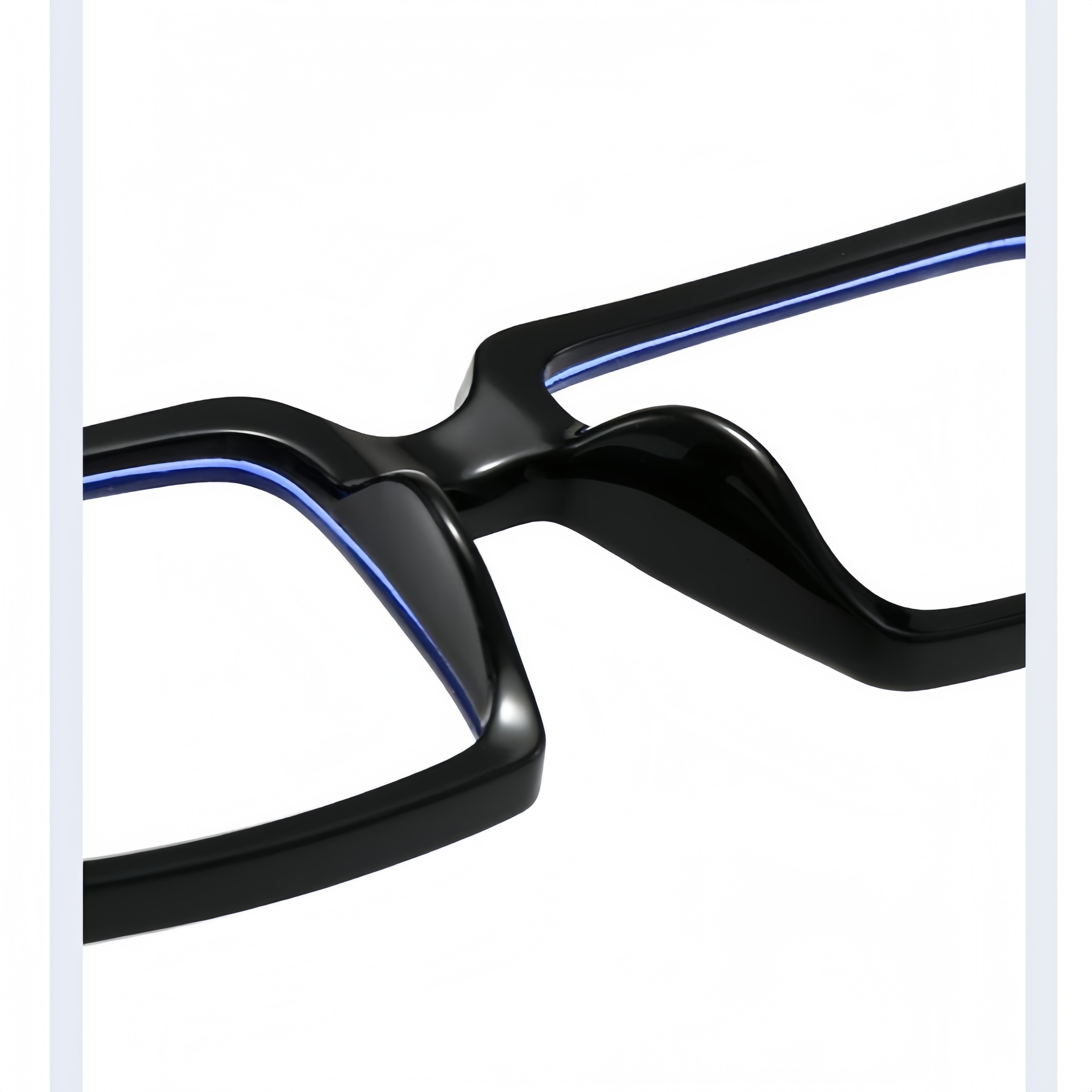 European and American fashionable square frame glasses, daily decoration for men and women, anti-blue light glasses for shopping
