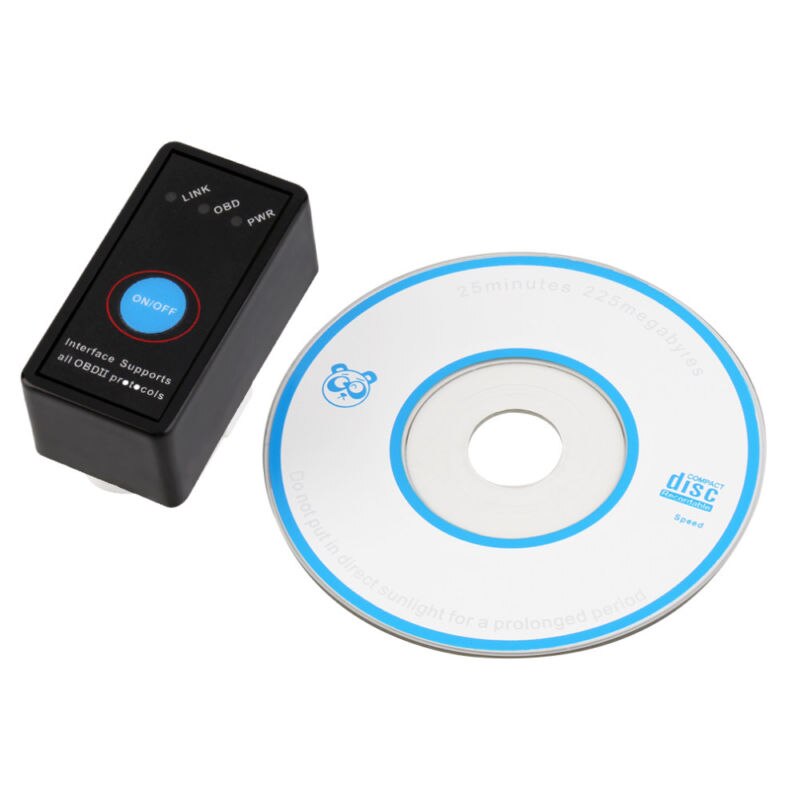 Mini OBD2 Bluetooth voiture Scanner adaptateur voiture Auto Diagnostic Scanner automobile Scaner Elm 327 commutateur Support: Default Title