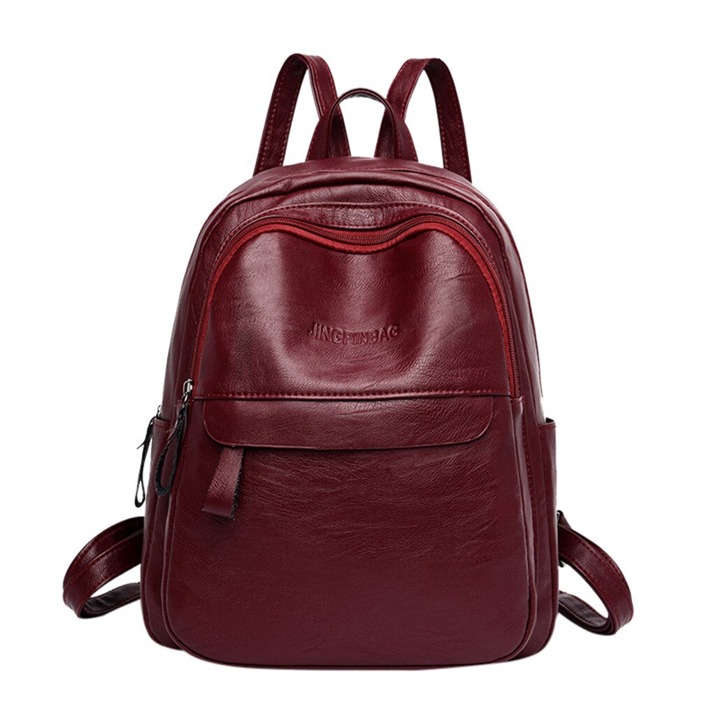 JIEROTYX Fashion Female Women Backpacks Rivet Black Soft Washed Leather Bag Schoolbags Girls Punk Bags Travel Zipper Discount – koop de beste producten in de online winkel JIEROTYX Fashion Female Women Backpacks Rivet Black Soft Washed Leather Bag Schoolbags Girls Punk Bags Travel Zipper Discount – koop de beste producten in de online winkel