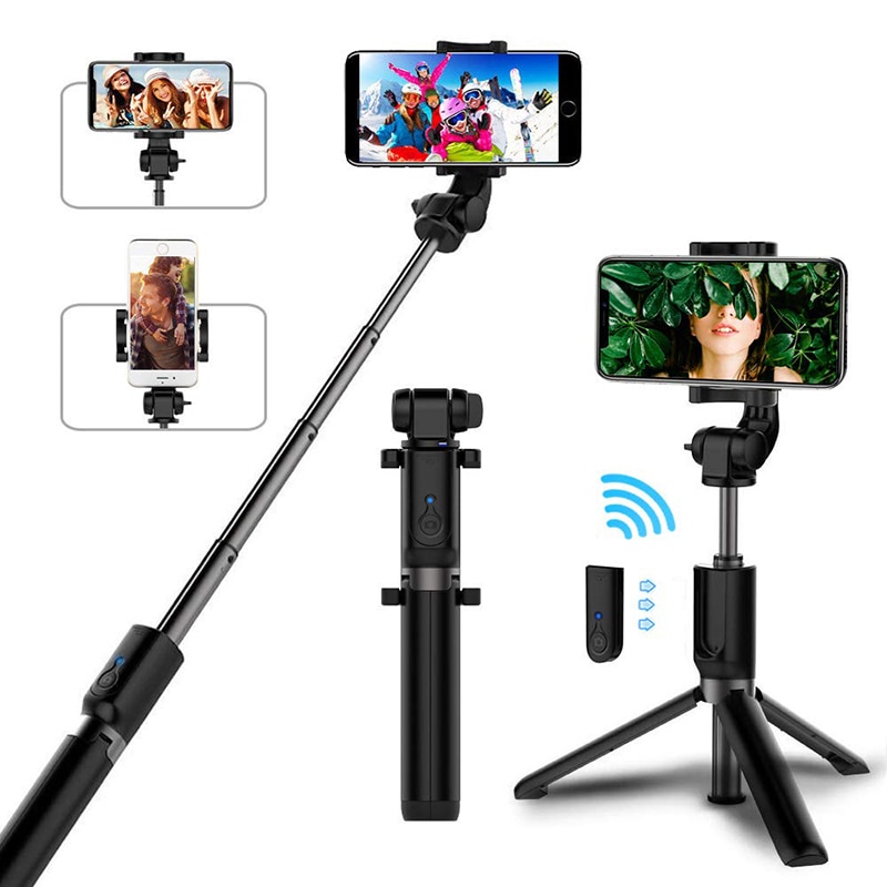 Wireless Bluetooth Flexible Selfie Stick Tripod Smartphone Selfie Button For iPhone X XS 8 Plus Handheld Monopod Shutter Remote