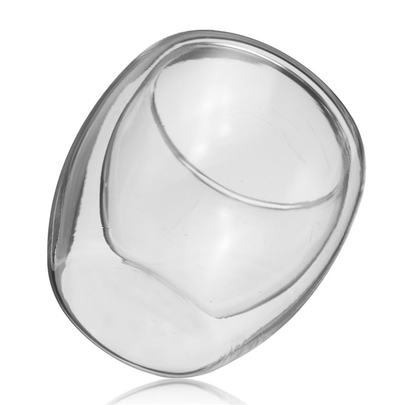 Arshen 4 st/set 80ml klara dubbelväggiga dubbelglas kaffe tekoppar glas mjölk öl soppa och isolerade vinkoppar