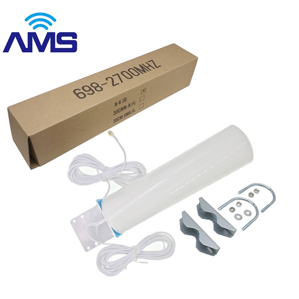 AMS 4G lte 3G haute antenne extérieure dbi avec 5m Mimo double curseur CRC9/ TS9 /SMA connecteur mâle pour modem routeur omnidirectionnel