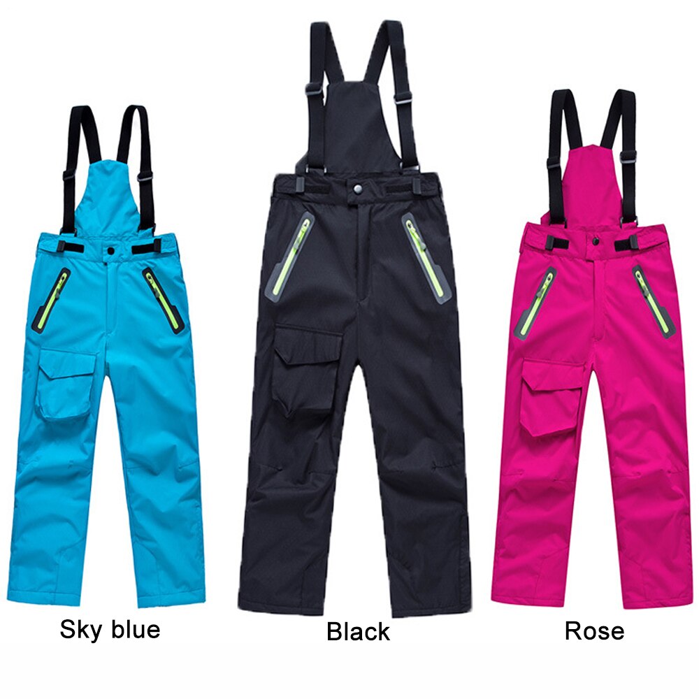 TENNEIGHT Winter Boys/Girls Ski Pants Windproof thermal children hiking pants Overall Pants outdoor sports Snow Ski Trousers