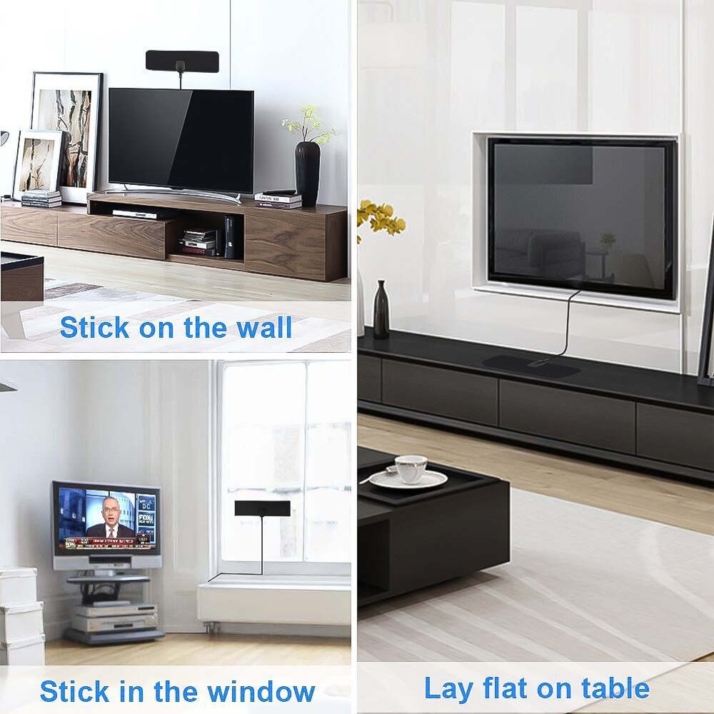 Auto Antennes High Gain 20dB 50 Miles HDTV Indoor TV Antenne Versterker Antenne Indoor Digitale TV Antenne