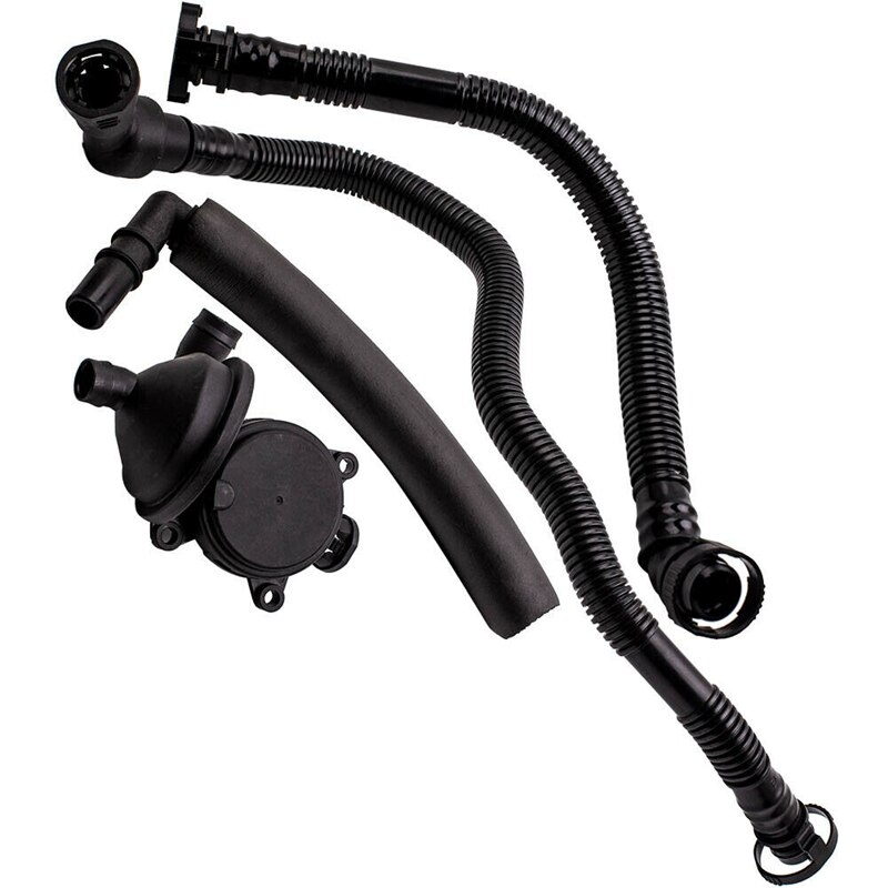 Car Crankcase Breather Vent Valve + Hose Kit for BMW E46 316I 318I Z4 E85 E83 E90 11617503520 11157533346 11157503524