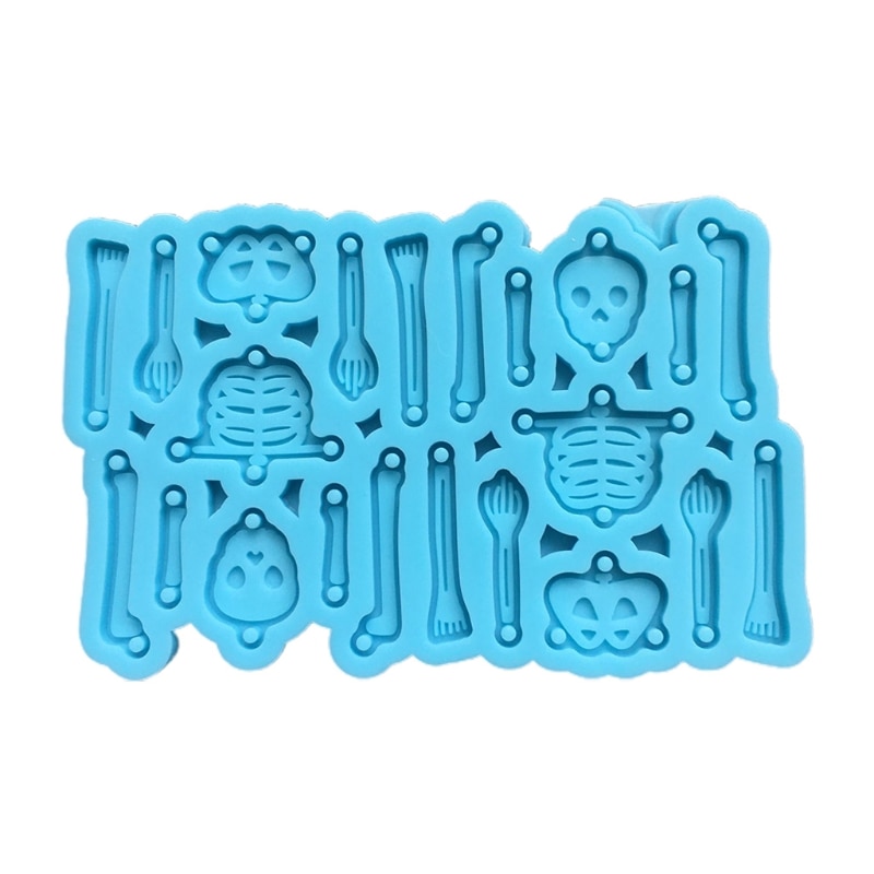 Epoxyhars Mal Handgemaakte Diy Ambachten Sieraden Maken Tool Skelet Oorbellen Hanger Casting Silicone Mould