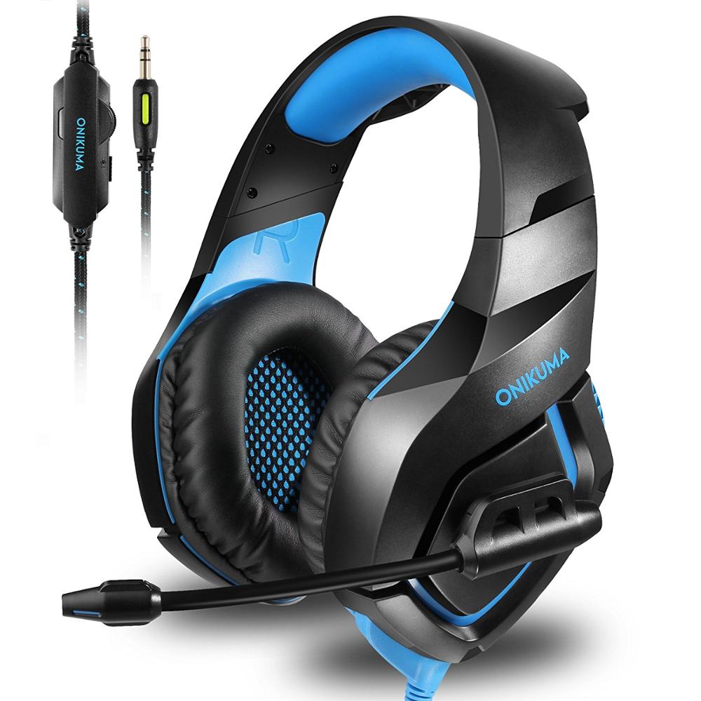 ONIKUMA K1 Camouflage PS4 Headset Bass Gaming Hoofdtelefoon Game Oordopjes Casque met Mic voor PC Mobiele Telefoon Xbox Een tablet
