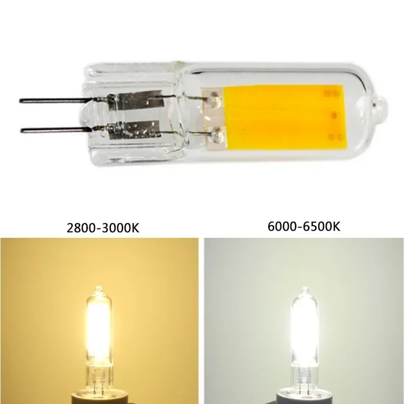 10Pcs Dimmable COB AC/DC12 220V 110V G4 LED Bulb 7W 9W 12W 15W G4 lamp Replace Traditional of Halogen Bulb for Chandelier