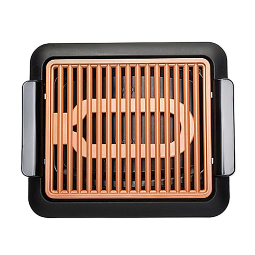 Non-Stick Durable Electrothermal barbecue plate Fast BBQ Smokeless Grill With Temperature Dial Heated Grilling Grate: Default Title
