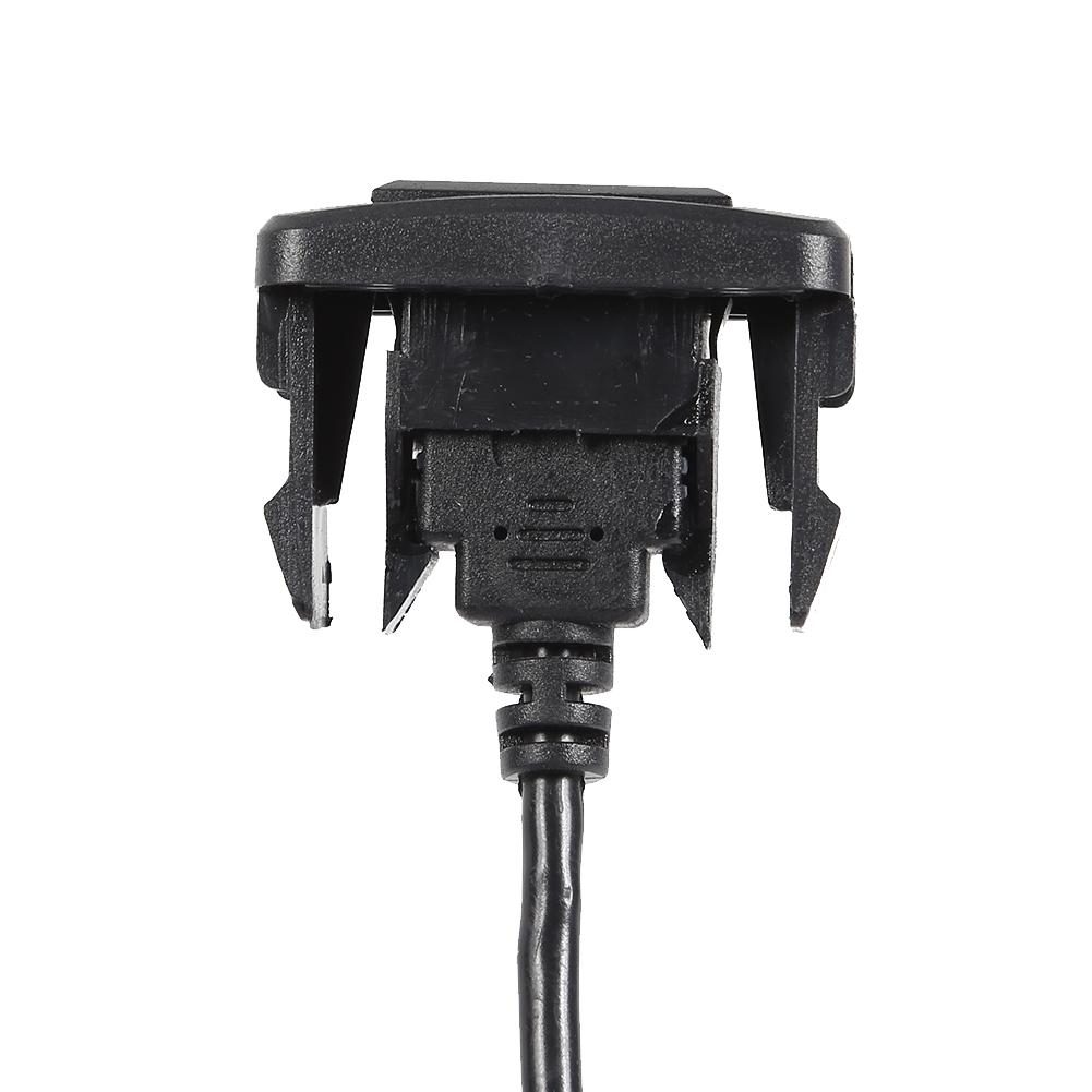 Extension Cable Adapter Car Dashboard Flush Mount USB 2.0 Port Panel Male to Female Plastic for Toyota Hilux Vigo Fortuner